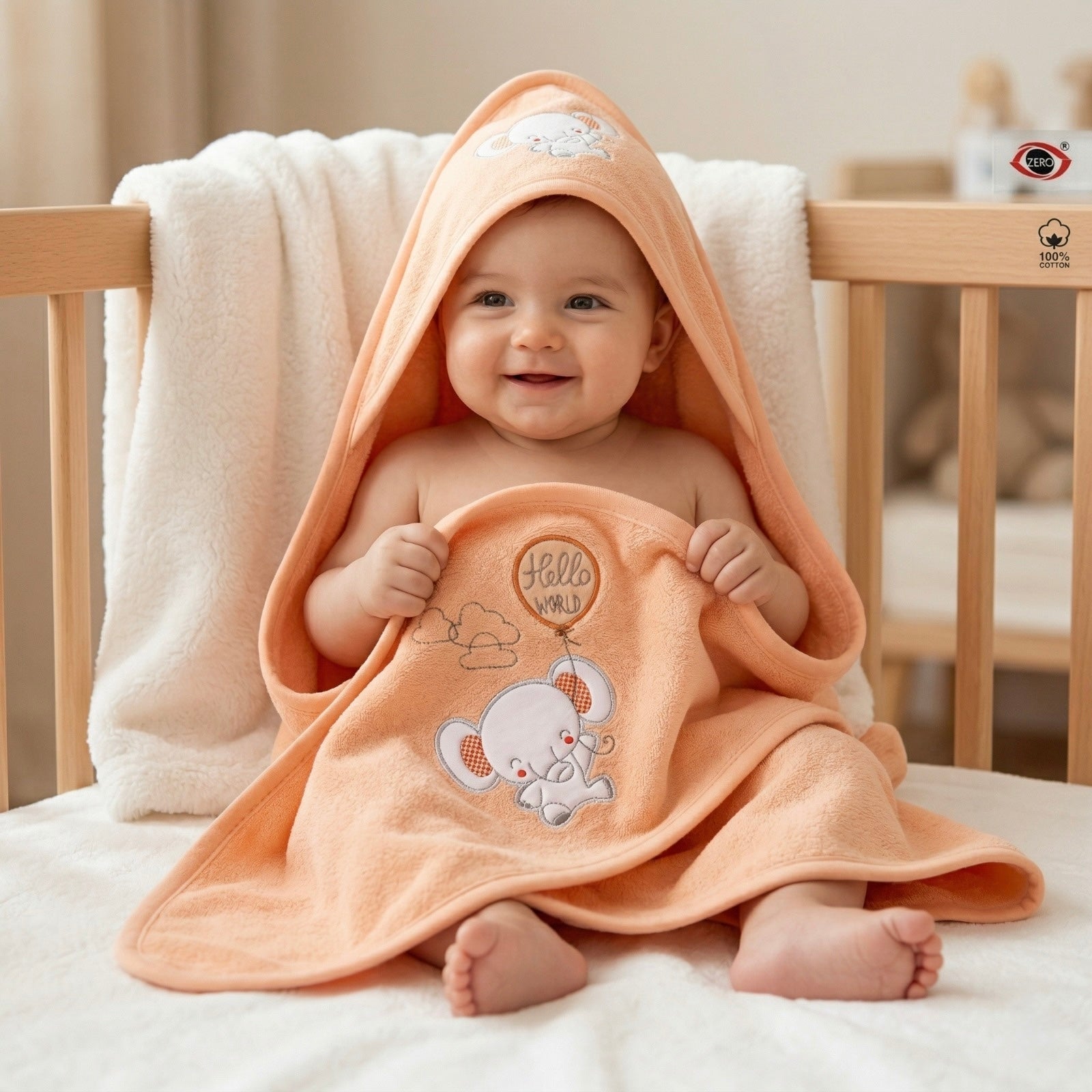 Baby Hooded Towel 100% Cotton