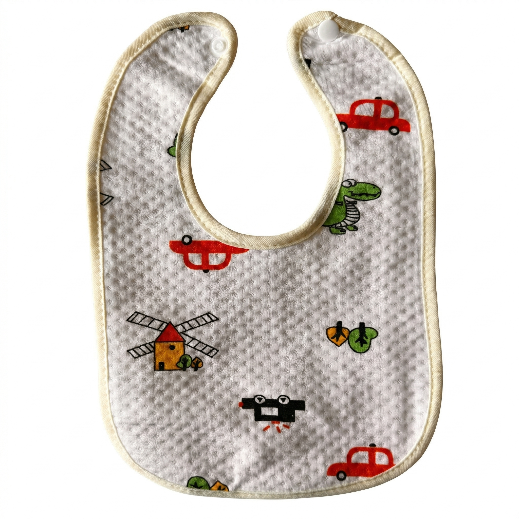 Baby Feeding Bib with Snap Button